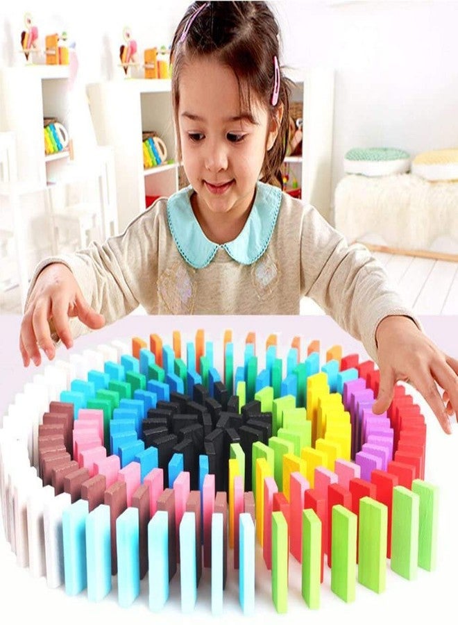 Authfort Colorful Wooden Blocks Set, Boys and Girls Game Educational Play Building and Stacking Toy 12 Color (240 Pieces) - Image 5